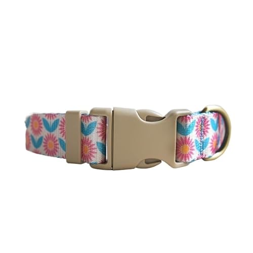 Personalisiertes, verstellbares Hundehalsband mit individueller Gravur, individuelles Hundehalsband mit Namensschild, for kleine und große Hunde breites hundehalsband(Pattern 12,L for Neck 49-55cm) von FYLTWUK