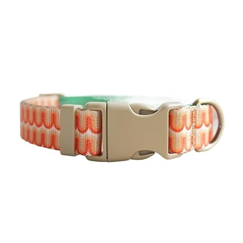 Personalisiertes, verstellbares Hundehalsband mit individueller Gravur, individuelles Hundehalsband mit Namensschild, for kleine und große Hunde breites hundehalsband(Pattern 14,XL for Neck 56-62cm) von FYLTWUK