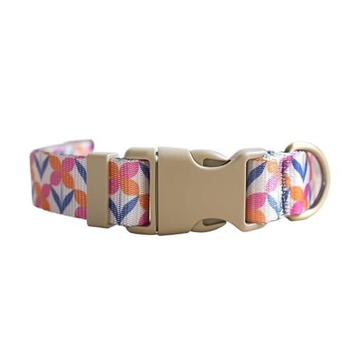 Personalisiertes, verstellbares Hundehalsband mit individueller Gravur, individuelles Hundehalsband mit Namensschild, for kleine und große Hunde breites hundehalsband(Pattern 16,M for Neck 42-48cm) von FYLTWUK