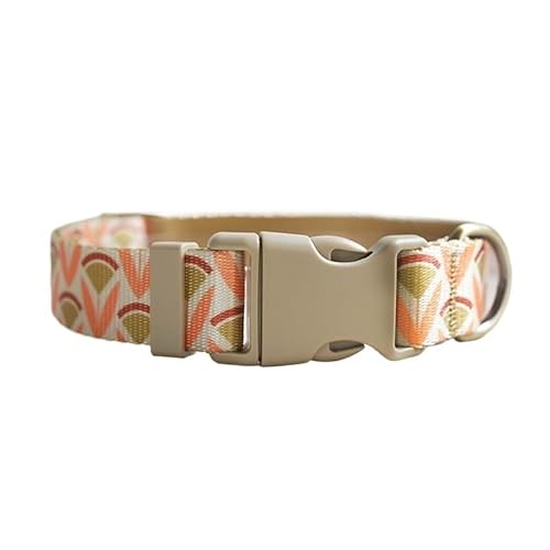 Personalisiertes, verstellbares Hundehalsband mit individueller Gravur, individuelles Hundehalsband mit Namensschild, for kleine und große Hunde breites hundehalsband(Pattern 17,L for Neck 49-55cm) von FYLTWUK