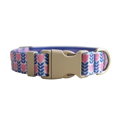 Personalisiertes, verstellbares Hundehalsband mit individueller Gravur, individuelles Hundehalsband mit Namensschild, for kleine und große Hunde breites hundehalsband(Pattern 18,S for Neck 31-41cm) von FYLTWUK
