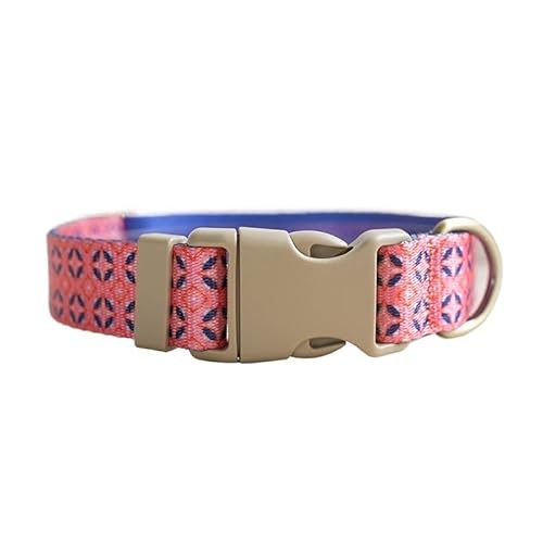 Personalisiertes, verstellbares Hundehalsband mit individueller Gravur, individuelles Hundehalsband mit Namensschild, for kleine und große Hunde breites hundehalsband(Pattern 23,XL for Neck 56-62cm) von FYLTWUK
