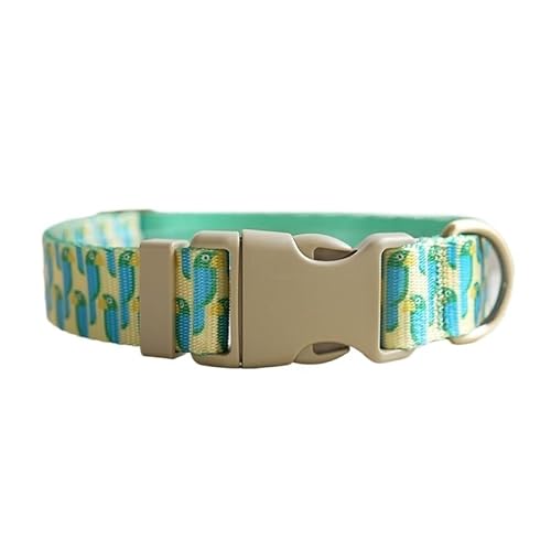 Personalisiertes, verstellbares Hundehalsband mit individueller Gravur, individuelles Hundehalsband mit Namensschild, for kleine und große Hunde breites hundehalsband(Pattern 24,M for Neck 42-48cm) von FYLTWUK