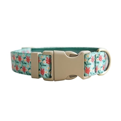 Personalisiertes, verstellbares Hundehalsband mit individueller Gravur, individuelles Hundehalsband mit Namensschild, for kleine und große Hunde breites hundehalsband(Pattern 3,L for Neck 49-55cm) von FYLTWUK