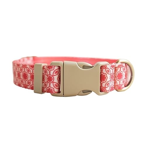 Personalisiertes, verstellbares Hundehalsband mit individueller Gravur, individuelles Hundehalsband mit Namensschild, for kleine und große Hunde breites hundehalsband(Pattern 4,S for Neck 31-41cm) von FYLTWUK