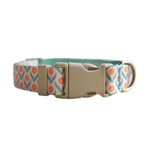 Personalisiertes, verstellbares Hundehalsband mit individueller Gravur, individuelles Hundehalsband mit Namensschild, for kleine und große Hunde breites hundehalsband(Pattern 7,L for Neck 49-55cm) von FYLTWUK
