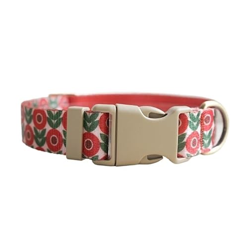 Personalisiertes, verstellbares Hundehalsband mit individueller Gravur, individuelles Hundehalsband mit Namensschild, for kleine und große Hunde breites hundehalsband(Pattern 9,M for Neck 42-48cm) von FYLTWUK