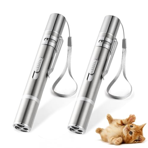FYNIGO 2 Stück LED Pointer Katzen Hund Spielzeug Interaktives Katzenspielzeug Elektrisch Wird für Haustiere zum Spielen und zum Trainieren FYNIGO 2 Stück LED Pointer Katzen Hund Spielzeug Interaktives Katzenspielzeug Elektrisch Wird für Haustiere zum Spielen und zum Trainieren von FYNIGO