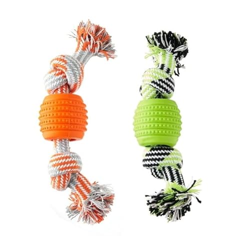 FYNORI Double Dental Dog Rope Toy Small Chew Level 1 Pack Two in One Hygienic Dental Chew Toy and A Cotton Rope Toy for Tugging FYNORI Double Dental Dog Rope Toy Small Chew Level 1 Pack Two in One Hygienic Dental Chew Toy and A Cotton Rope Toy for Tugging von FYNORI