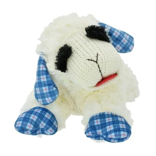 FYNORI Hundespielzeug Lamb Chop Hundespielzeug, blaue karierte Ohren und Pfoten, Quietscher, aus 100 % Polyester, verfügt über einen Quietscher, um Ihren Hund zu unterhalten FYNORI Hundespielzeug Lamb Chop Hundespielzeug, blaue karierte Ohren und Pfoten, Quietscher, aus 100 % Polyester, verfügt über einen Quietscher, um Ihren Hund zu unterhalten von FYNORI