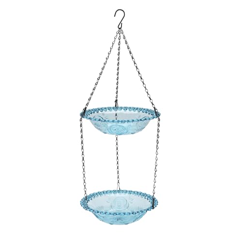 FYOBOT 2-Lagiger Bienenfutterspender mit Lebendigem Blumendesign, Hängende Bienentränkestation zum Füttern Von Schmetterlingen, Badeschale, Vogelfuttertablett FYOBOT 2-Lagiger Bienenfutterspender mit Lebendigem Blumendesign, Hängende Bienentränkestation zum Füttern Von Schmetterlingen, Badeschale, Vogelfuttertablett von FYOBOT