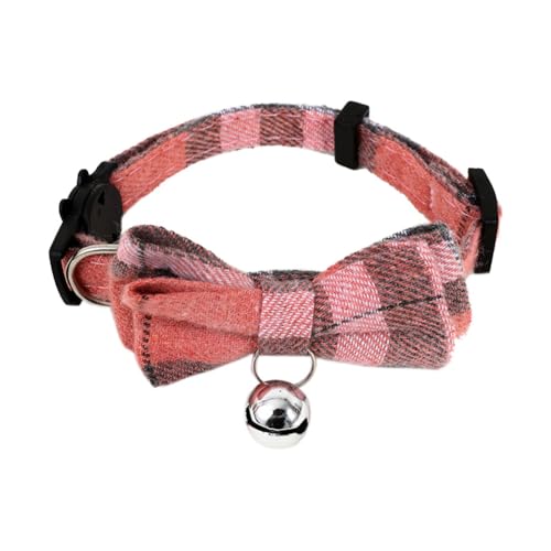 FYOBOT E-Cute Katzenhalsband für Kleine Welpen, Katzen, Hundehalsbänder, Schleife, Kätzchenhalsband, Schleife, Halskette mit Glöckchen für Hunde und Katzen von FYOBOT