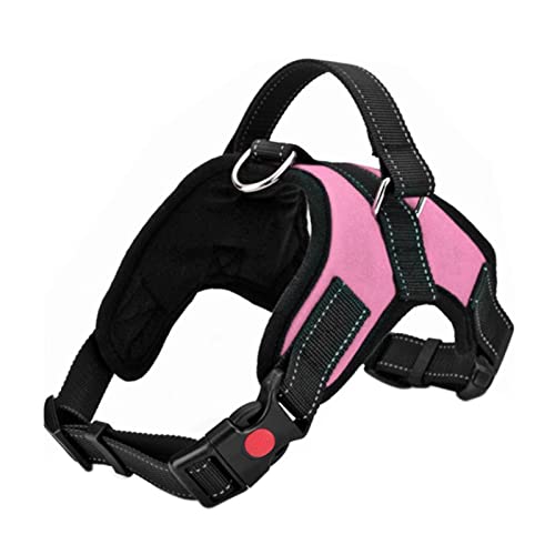 FYY Hundegeschirr, kein Ziehen, atmungsaktiv, verstellbar, reflektierend, Oxford, einfache Kontrolle, Hundegeschirr mit stabilem Griff für kleine, mittelgroße und große Hunde, XS-Pink FYY Hundegeschirr, kein Ziehen, atmungsaktiv, verstellbar, reflektierend, Oxford, einfache Kontrolle, Hundegeschirr mit stabilem Griff für kleine, mittelgroße und große Hunde, XS-Pink von FYY