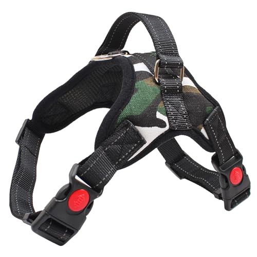 Fyy Hundeträger ohne Ziehen atmungsaktiv, verstellbare Haustiere Träger reflektierend, Oxford, Einfache Kontrolle, Hundegeschirr mit stabilem Griff, für kleine, mittlere und große Hunde, M-Camo Fyy Hundeträger ohne Ziehen atmungsaktiv, verstellbare Haustiere Träger reflektierend, Oxford, Einfache Kontrolle, Hundegeschirr mit stabilem Griff, für kleine, mittlere und große Hunde, M-Camo von FYY
