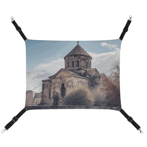 FZMTLDS Armenische Kirche Katzenhängematte, atmungsaktiv, Haustierkäfig-Hängematte, wendbares Haustier-Hängebett, weiches Katzenbett für drinnen und draußen, Ruheunterlagen für kleine Tiere FZMTLDS Armenische Kirche Katzenhängematte, atmungsaktiv, Haustierkäfig-Hängematte, wendbares Haustier-Hängebett, weiches Katzenbett für drinnen und draußen, Ruheunterlagen für kleine Tiere von FZMTLDS