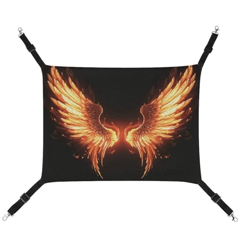 FZMTLDS Fire Angle Wings Katzenhängematte, atmungsaktiv, Haustierkäfig-Hängematte, wendbares Haustier-Hängebett, weiches Katzenbett für drinnen und draußen, Ruheunterlagen für kleine Tiere FZMTLDS Fire Angle Wings Katzenhängematte, atmungsaktiv, Haustierkäfig-Hängematte, wendbares Haustier-Hängebett, weiches Katzenbett für drinnen und draußen, Ruheunterlagen für kleine Tiere von FZMTLDS