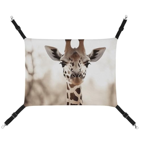 FZMTLDS Giraffe Katzenhängematte, atmungsaktiv, Haustierkäfig-Hängematte, wendbares Haustier-Hängebett, weiches Katzenbett für drinnen und draußen, Ruheunterlagen für kleine Tiere FZMTLDS Giraffe Katzenhängematte, atmungsaktiv, Haustierkäfig-Hängematte, wendbares Haustier-Hängebett, weiches Katzenbett für drinnen und draußen, Ruheunterlagen für kleine Tiere von FZMTLDS