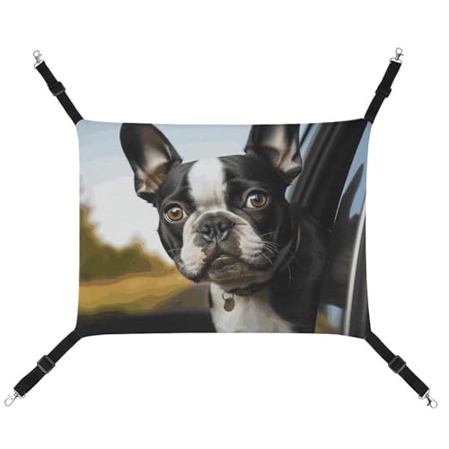 FZMTLDS Hunde-Hängematte für Welpen, Boston-Terrier, atmungsaktiv, Haustierkäfig-Hängematte, wendbar, weiches Katzenbett für drinnen und draußen, Schlafunterlagen für kleine Tiere FZMTLDS Hunde-Hängematte für Welpen, Boston-Terrier, atmungsaktiv, Haustierkäfig-Hängematte, wendbar, weiches Katzenbett für drinnen und draußen, Schlafunterlagen für kleine Tiere von FZMTLDS