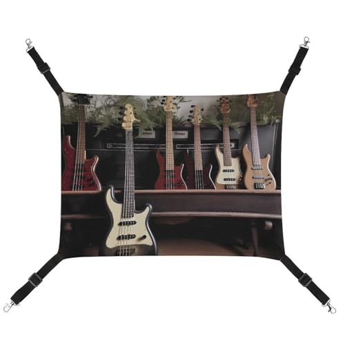 FZMTLDS Katzenhängematte für Gitarre, Bass, Musik, Musikinstrumente, atmungsaktiv, wendbar, Haustier-Hängebett, weiches Katzenbett für drinnen und draußen, Schlafunterlagen für kleine Tiere FZMTLDS Katzenhängematte für Gitarre, Bass, Musik, Musikinstrumente, atmungsaktiv, wendbar, Haustier-Hängebett, weiches Katzenbett für drinnen und draußen, Schlafunterlagen für kleine Tiere von FZMTLDS