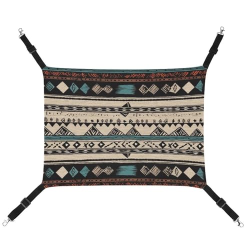 FZMTLDS Katzenhängematte mit Indianer-Muster, atmungsaktiv, wendbar, Haustier-Hängebett, weiches Katzenbett für drinnen und draußen, Schlafunterlagen für kleine Tiere FZMTLDS Katzenhängematte mit Indianer-Muster, atmungsaktiv, wendbar, Haustier-Hängebett, weiches Katzenbett für drinnen und draußen, Schlafunterlagen für kleine Tiere von FZMTLDS