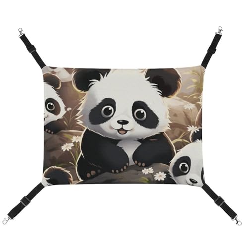 FZMTLDS Panda Tier- und Katzen-Hängematte, atmungsaktiv, wendbar, Haustier-Hängebett, weiches Katzenbett für drinnen und draußen, Ruheunterlagen für kleine Tiere FZMTLDS Panda Tier- und Katzen-Hängematte, atmungsaktiv, wendbar, Haustier-Hängebett, weiches Katzenbett für drinnen und draußen, Ruheunterlagen für kleine Tiere von FZMTLDS