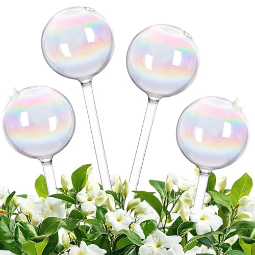 4 PCS Bewässerungskugeln,Automatische Pflanzen Bewässerung,Kleine Pflanzen Gießkugeln,Topfpflanzen Selbstbewässerung,Wasserspender Pflanzen zur Automatischen Bewässerung von Zimmer Gartenpflanzen (G) von FZQBEY