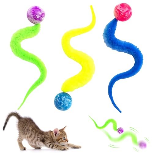 FZQBEY Lustiges Katzenspielzeug Ball, Wackelball für Katzen, Interaktives Katzenspielzeug Selbstbeschäftigung, Katzenball, Katzenbälle, Hüpfball, Katzen Spielzeug Perfekt für Katzen Jeden Alters (A) von FZQBEY