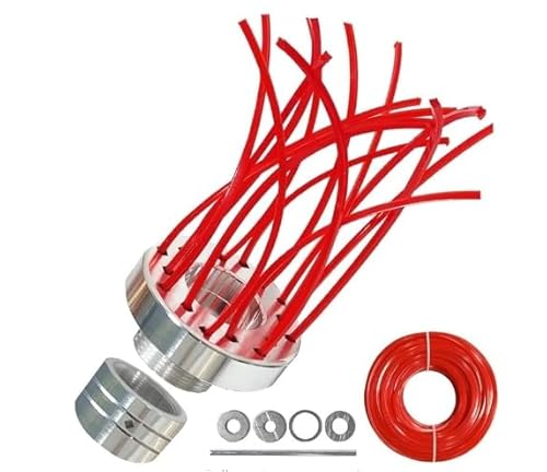 Unkrautbürste Freischneider, Rasentrimmer Unkrautbürste für Motorsense Aluminium, Wildkrautbürste, inkl 30m Nylon Faden Wildkrautbürste & Freischneider Zubehör, Fugenbürste Unkraut, Trimmerkopf (B) Unkrautbürste Freischneider, Rasentrimmer Unkrautbürste für Motorsense Aluminium, Wildkrautbürste, inkl 30m Nylon Faden Wildkrautbürste & Freischneider Zubehör, Fugenbürste Unkraut, Trimmerkopf (B) von FZQBEY