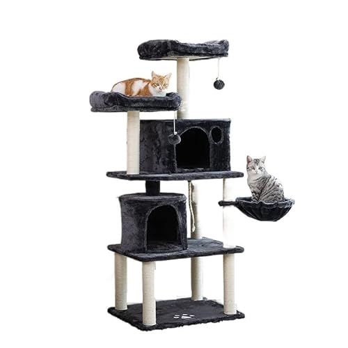 66 Zoll großer, mehrstöckiger Katzenturm mit Plüschsitzstangen, Sisal-Kratzbaum, Katzenspielhaus, Kitty Activity Center 66 Zoll großer, mehrstöckiger Katzenturm mit Plüschsitzstangen, Sisal-Kratzbaum, Katzenspielhaus, Kitty Activity Center von FaLkiN