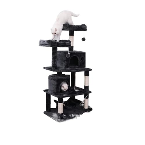 66 Zoll großer, mehrstöckiger Katzenturm mit Plüschsitzstangen, Sisal-Kratzbaum, Katzenspielhaus, Kitty Activity Center 66 Zoll großer, mehrstöckiger Katzenturm mit Plüschsitzstangen, Sisal-Kratzbaum, Katzenspielhaus, Kitty Activity Center von FaLkiN