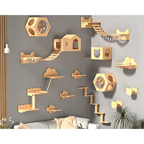 Der Katzenhaus-Haustierpavillon verwendet EIN luxuriöses Wandmöbelset zum Klettern, Ausruhen und Spielen für Katzen, EIN Wandregal und Spielmöbel für EIN Haustieraktivitätscenter Der Katzenhaus-Haustierpavillon verwendet EIN luxuriöses Wandmöbelset zum Klettern, Ausruhen und Spielen für Katzen, EIN Wandregal und Spielmöbel für EIN Haustieraktivitätscenter von FaLkiN