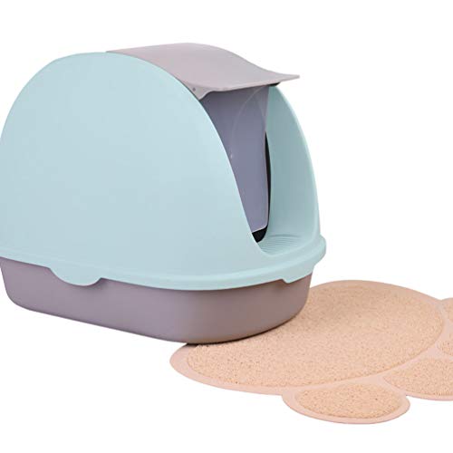 Geräumige, vollständig geschlossene Katzentoilette, Katzentoilette mit hoher Kapazität, Katzenhaus, mit ergonomischer Schaufel, leicht zu reinigen, Größe: 39 * 56 * 42 cm. Reinigung Geräumige, vollständig geschlossene Katzentoilette, Katzentoilette mit hoher Kapazität, Katzenhaus, mit ergonomischer Schaufel, leicht zu reinigen, Größe: 39 * 56 * 42 cm. Reinigung von FaLkiN