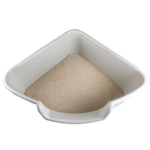 Geräumige Katzenpfanne im Dreiecksdesign, Katzentoilette mit hoher Kapazität, Katzenhaus, leicht zu reinigen, für Ecken, Größe: 47,2 * 47,2 * 20,5 cm Reinigung Geräumige Katzenpfanne im Dreiecksdesign, Katzentoilette mit hoher Kapazität, Katzenhaus, leicht zu reinigen, für Ecken, Größe: 47,2 * 47,2 * 20,5 cm Reinigung von FaLkiN