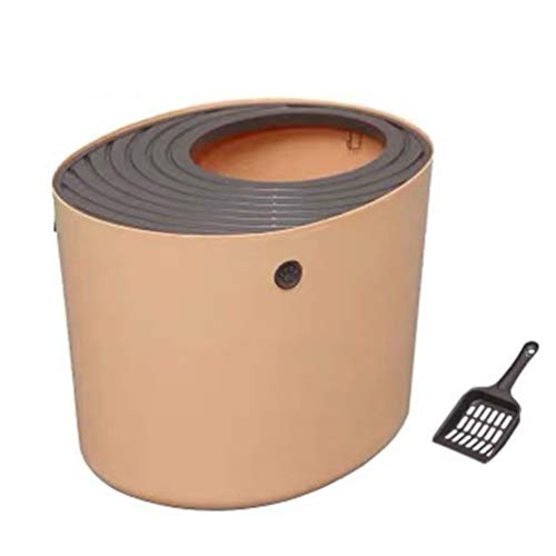 Geräumige Top-In-Katzentoilette, Katzentoilette mit hoher Kapazität, Katzenhaus, verhindert Spritzer, Größe: 52 * 41 * 37 cm. Reinigung Geräumige Top-In-Katzentoilette, Katzentoilette mit hoher Kapazität, Katzenhaus, verhindert Spritzer, Größe: 52 * 41 * 37 cm. Reinigung von FaLkiN