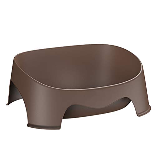 Geräumige offene Katzentoilette, Katzentoilette mit hoher Kapazität, Katzenhaus, verhindert Spritzer, Größe: 50,8 x 40 x 20 cm, Reinigung (braun) von FaLkiN