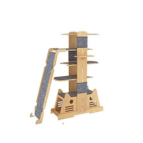 Großes Katzen-Klettergerüst, Holznest, Tongtian-Säule, großes Katzenkratzbrett, Sisal, kleine Plattform, Katzenvilla Großes Katzen-Klettergerüst, Holznest, Tongtian-Säule, großes Katzenkratzbrett, Sisal, kleine Plattform, Katzenvilla von FaLkiN