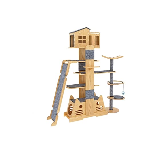 Großes Katzen-Klettergerüst, Holznest, Tongtian-Säule, großes Katzenkratzbrett, Sisal, kleine Plattform, Katzenvilla Großes Katzen-Klettergerüst, Holznest, Tongtian-Säule, großes Katzenkratzbrett, Sisal, kleine Plattform, Katzenvilla von FaLkiN