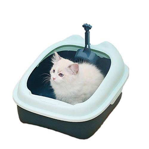 Halbgeschlossene Katzentoilette, Katzentoilette, hochseitige, spritzwassergeschützte Katzentoilette, einfache Montage, mit kostenloser Katzenstreuschaufel, passend für die meisten Katzentoilette Halbgeschlossene Katzentoilette, Katzentoilette, hochseitige, spritzwassergeschützte Katzentoilette, einfache Montage, mit kostenloser Katzenstreuschaufel, passend für die meisten Katzentoilette von FaLkiN