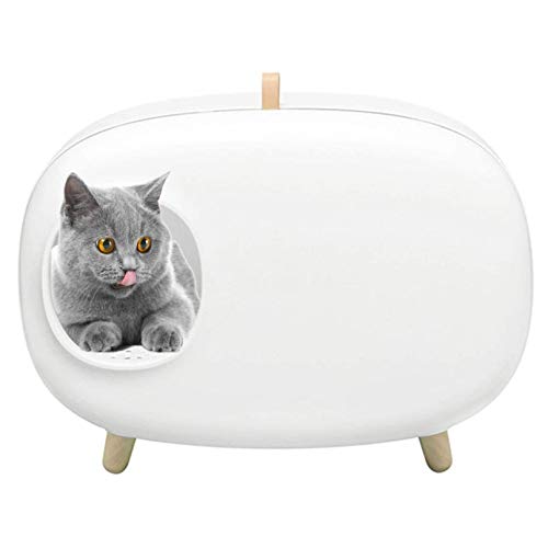 Halbgeschlossene Katzentoilette, herausnehmbare Katzentoilette, Fachdesign für langsame Geruchsabgabe von FaLkiN