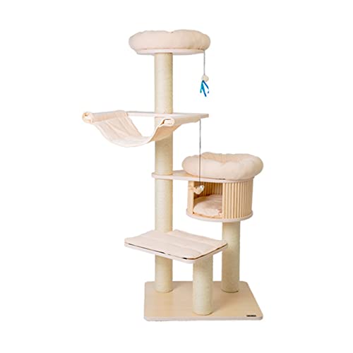 Holz-Klettergerüst für Katzen, Katzenstreu, großes Katzenregal, Sisal, Katzenkratzbrett, Kratzbaum, Krabbelwerkzeug für Katzen Holz-Klettergerüst für Katzen, Katzenstreu, großes Katzenregal, Sisal, Katzenkratzbrett, Kratzbaum, Krabbelwerkzeug für Katzen von FaLkiN