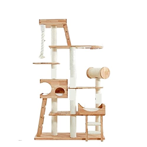 Holz-Klettergerüst für Katzen, große Katzenstreu, Kratzfest, Raumkapsel-Katzenstreu Holz-Klettergerüst für Katzen, große Katzenstreu, Kratzfest, Raumkapsel-Katzenstreu von FaLkiN