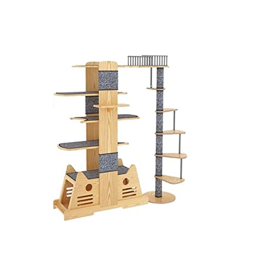 Holz großes Katzen-Klettergerüst, Katzenkratzbrett, Raumkapsel, Katzen-Sprungplattform, Katzen-Krabbelmöbel Holz großes Katzen-Klettergerüst, Katzenkratzbrett, Raumkapsel, Katzen-Sprungplattform, Katzen-Krabbelmöbel von FaLkiN
