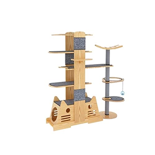 Holz großes Katzen-Klettergerüst, Katzenkratzbrett, Raumkapsel, Katzen-Sprungplattform, Katzen-Krabbelmöbel Holz großes Katzen-Klettergerüst, Katzenkratzbrett, Raumkapsel, Katzen-Sprungplattform, Katzen-Krabbelmöbel von FaLkiN