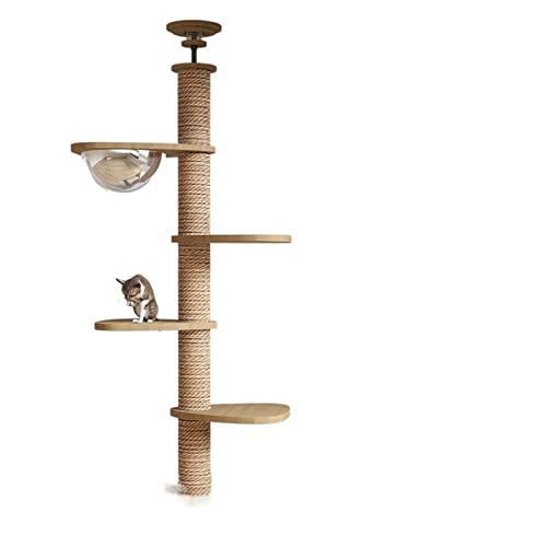 Holzsäulen-Katzenkratzer, große Katzenvilla, Katzenspielzeug, Zuhause, Katzenkratzbaum, Katzennest, All-in-One-Raumkapsel Holzsäulen-Katzenkratzer, große Katzenvilla, Katzenspielzeug, Zuhause, Katzenkratzbaum, Katzennest, All-in-One-Raumkapsel von FaLkiN