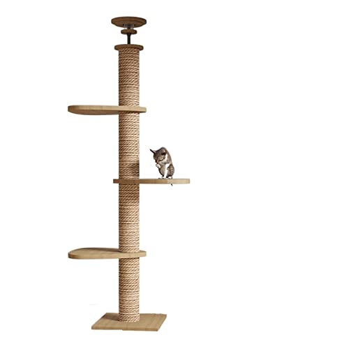 Holzsäulen-Katzenkratzer, große Katzenvilla, Katzenspielzeug, Zuhause, Katzenkratzbaum, Katzennest, All-in-One-Raumkapsel Holzsäulen-Katzenkratzer, große Katzenvilla, Katzenspielzeug, Zuhause, Katzenkratzbaum, Katzennest, All-in-One-Raumkapsel von FaLkiN