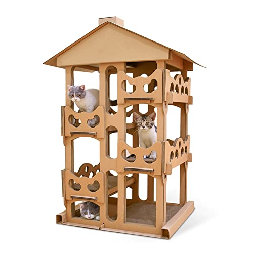 Kätzchenhausbett Wellpappe Katzenmöbel Katzenkratzbaum Spielhaus Kratzmascotas Haustierspielzeugversorgung Kätzchenhausbett Wellpappe Katzenmöbel Katzenkratzbaum Spielhaus Kratzmascotas Haustierspielzeugversorgung von FaLkiN