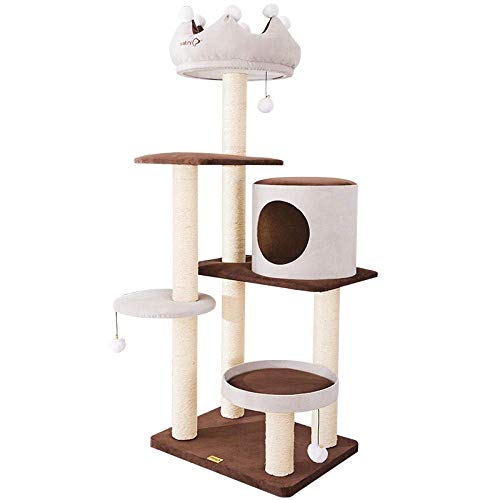 Katze Klettergerüst Katze Schleifklaue Katzenmüll Kratzbaum Katzengestell Plattform Kratzbaum Spielzeug g von FaLkiN