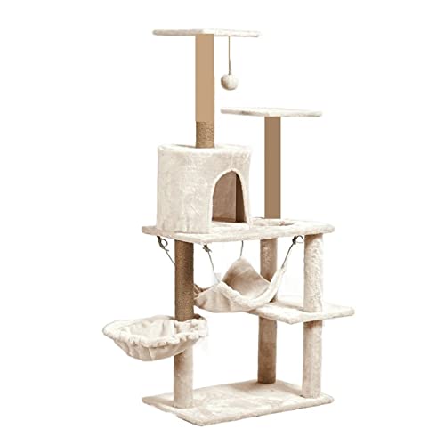 Katze Kratzbaum Spielzeug Für Katzen Haus DREI Schicht Katze Scratcher Baum Springen Plattform Klettergerüst Zubehör von FaLkiN