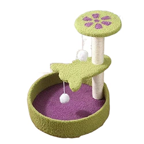 Katze Scratcher Mit Bett Haustier Katzenstreu Baum Kleine Katze Kratzbrett Spalte Schütteln Spielzeug Große Katze Turm Sisal Klettern Rahmen von FaLkiN