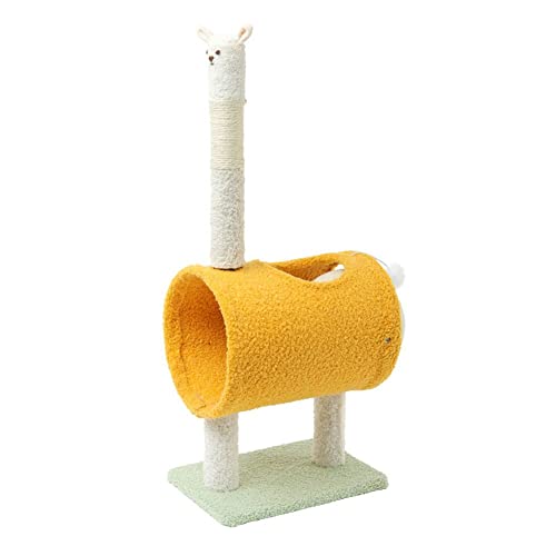 Katzen Erwachsener großer großer Katzenturm | Kletterbaum mit Bohrlöchern, Sisalpfosten, stabil und übergroß, Unterstand, Spielbälle von FaLkiN